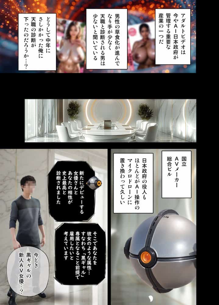 黒ギャルAV女優100人と結婚する話 -AI職業診断を受けたら、あなたの天職は黒ギャルAV専門男優！？-