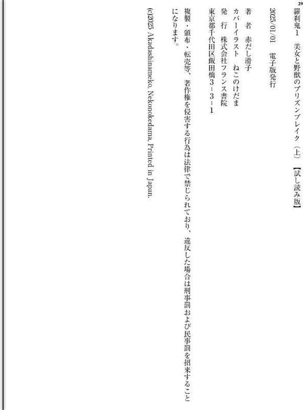 羅刹鬼1 美女と野獣のプリズンブレイク(上) hitomiエロ漫画raw(同人誌)無料サンプル画像029