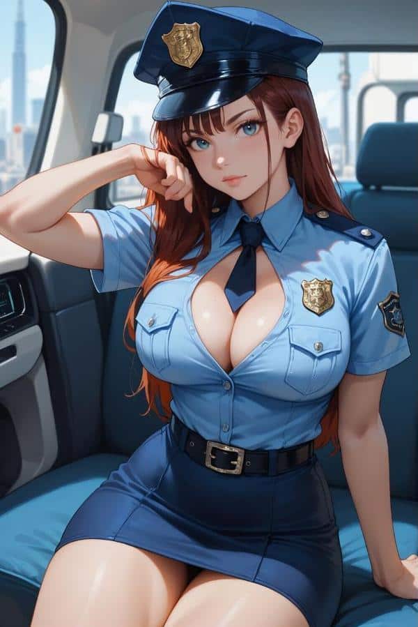 爆乳ポリス 〜更衣室で生ハメまくり〜 <AI2次元美女> hitomiエロ漫画raw(同人誌)無料サンプル画像003