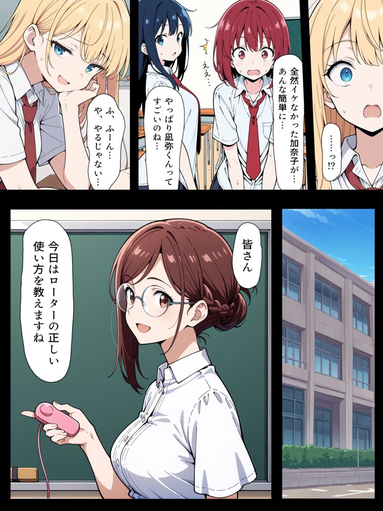 陰キャ転校生はセックス最強 – クラス代表の座を奪われた私 – hitomiエロ漫画raw(同人誌)無料サンプル画像046