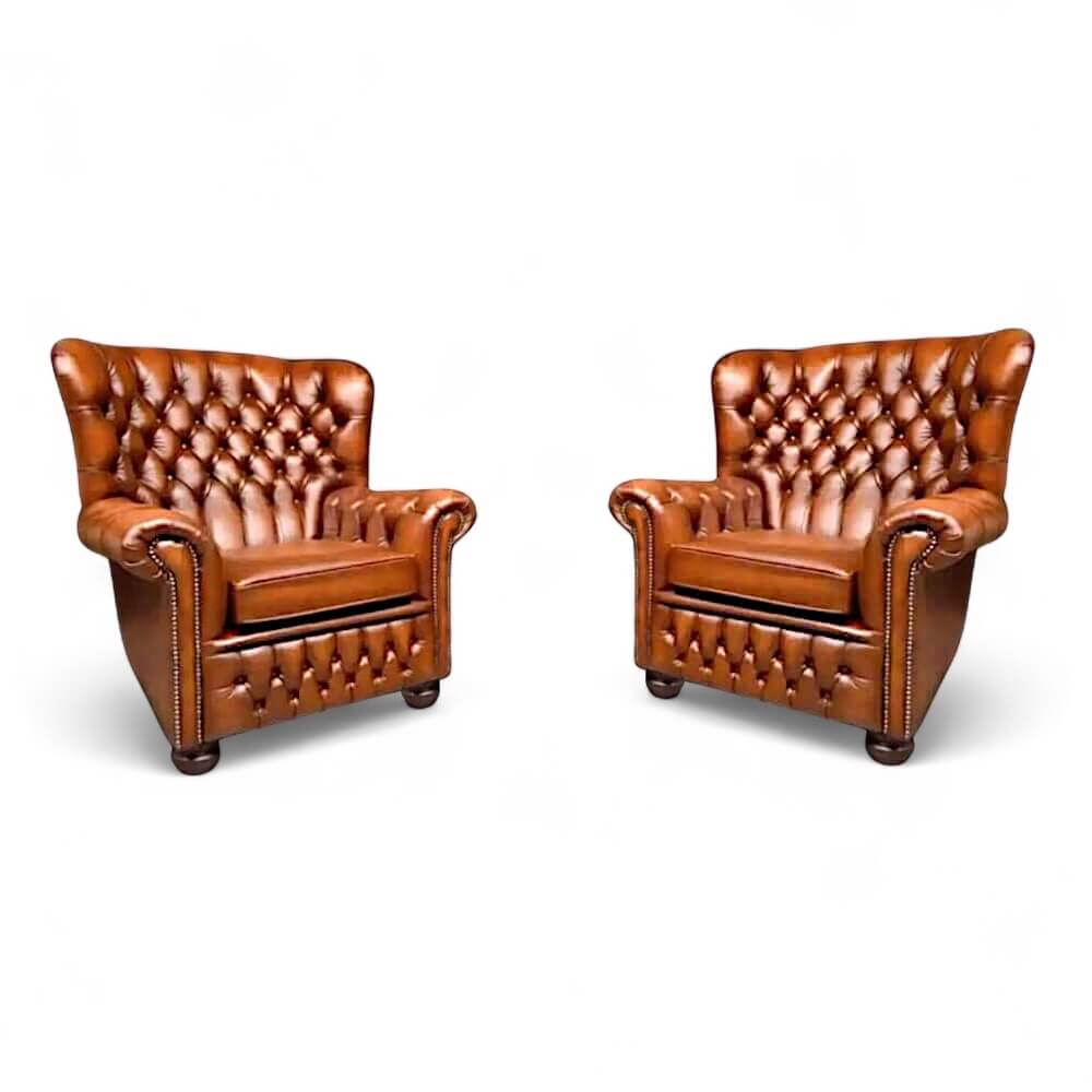 Chesterfield Devon in Antique tan rundleder