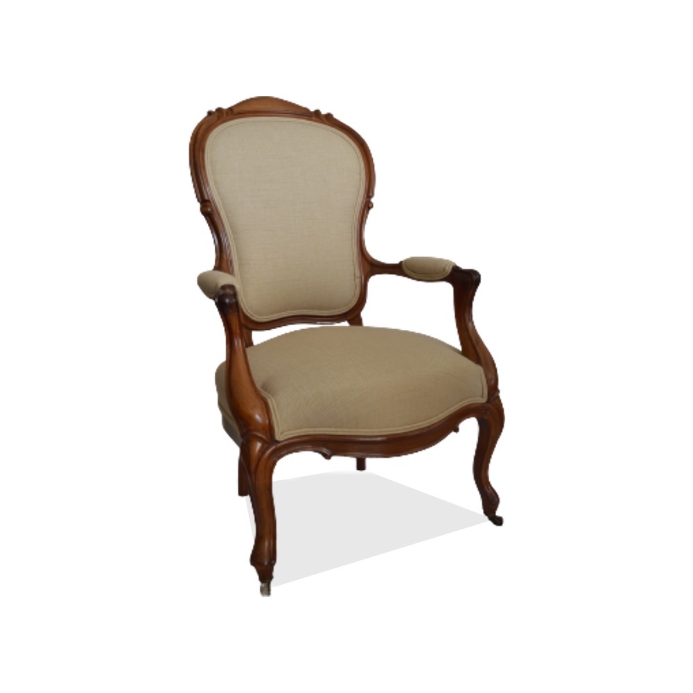 Mister Chesterfield antieke fauteuil 1 beige