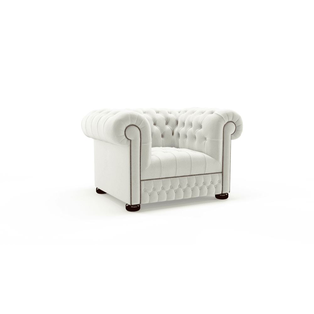 witte chesterfield fauteuil stoel