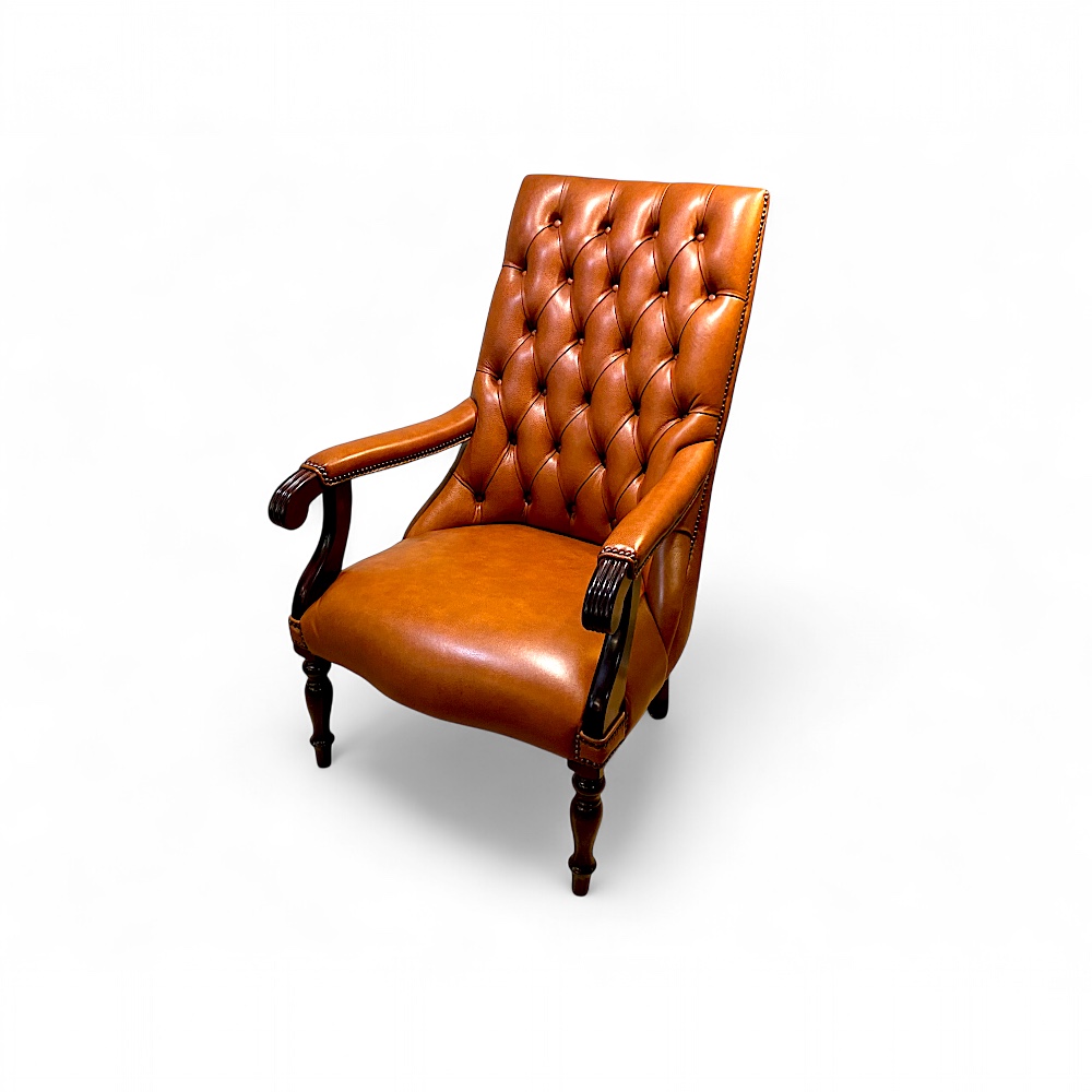 Library chair cognac
