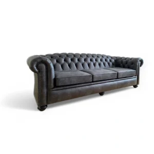 Nottingham chesterfield sofa in taupe grijs