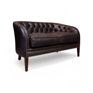 liverpool fauteuil vintage zwart