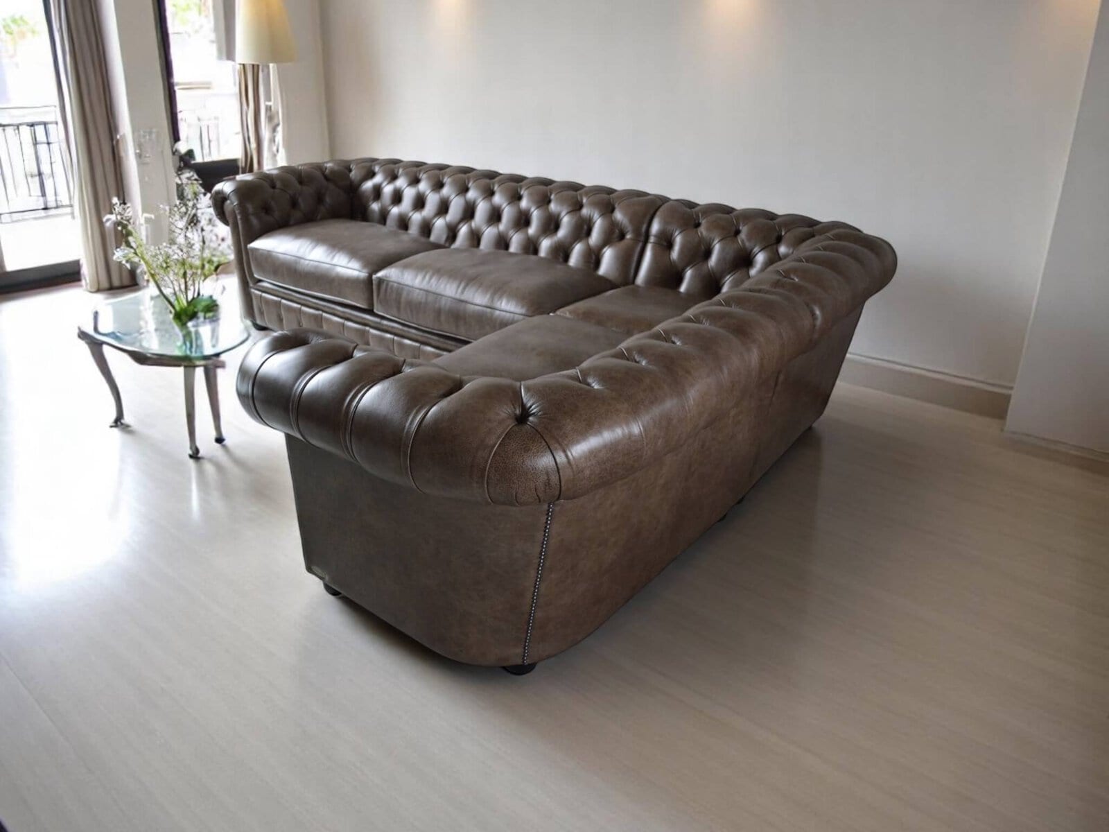 corner sofa chesterfield custom-made