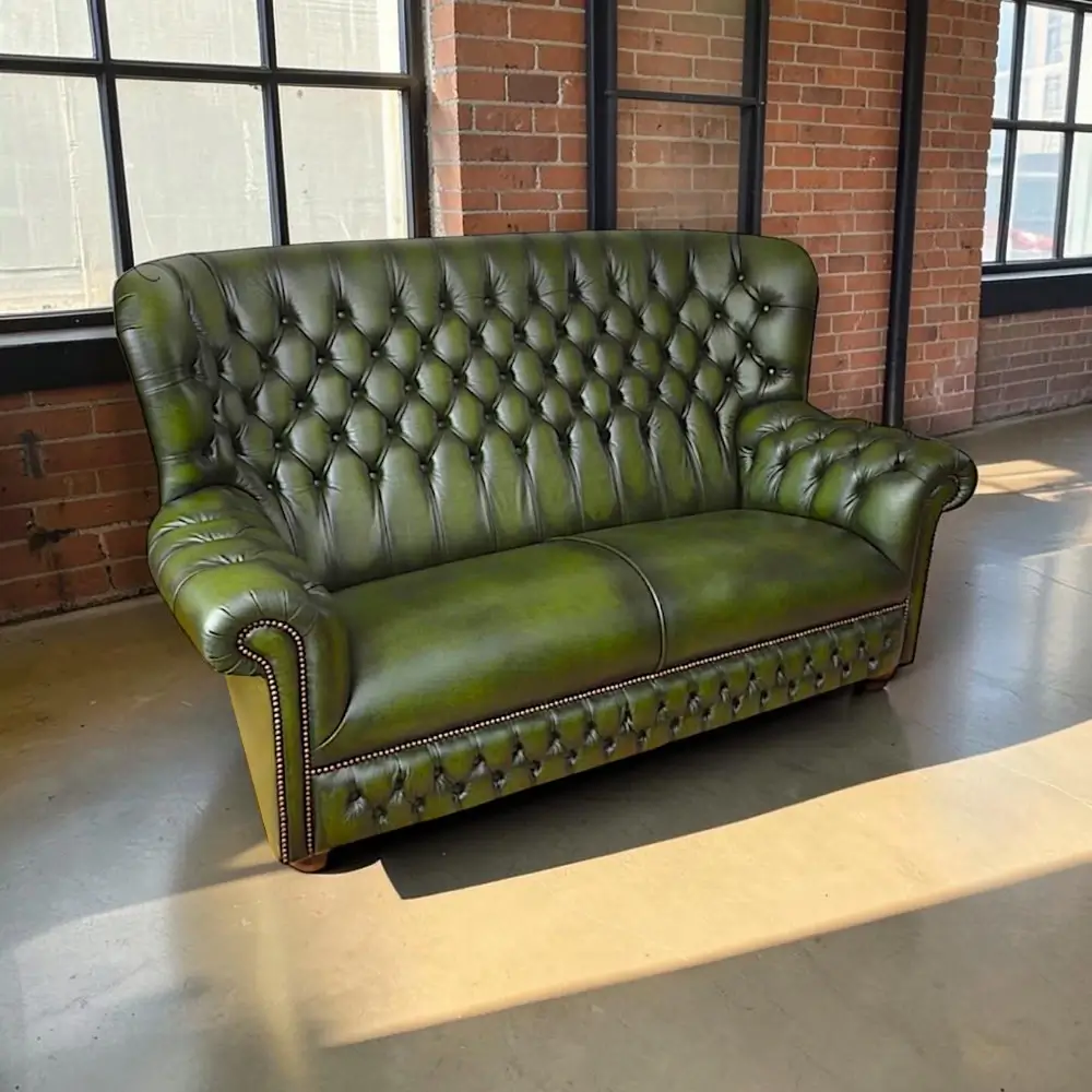 Chesterfield Devon in Antique tan rundleder NR.1 - Afbeelding 4