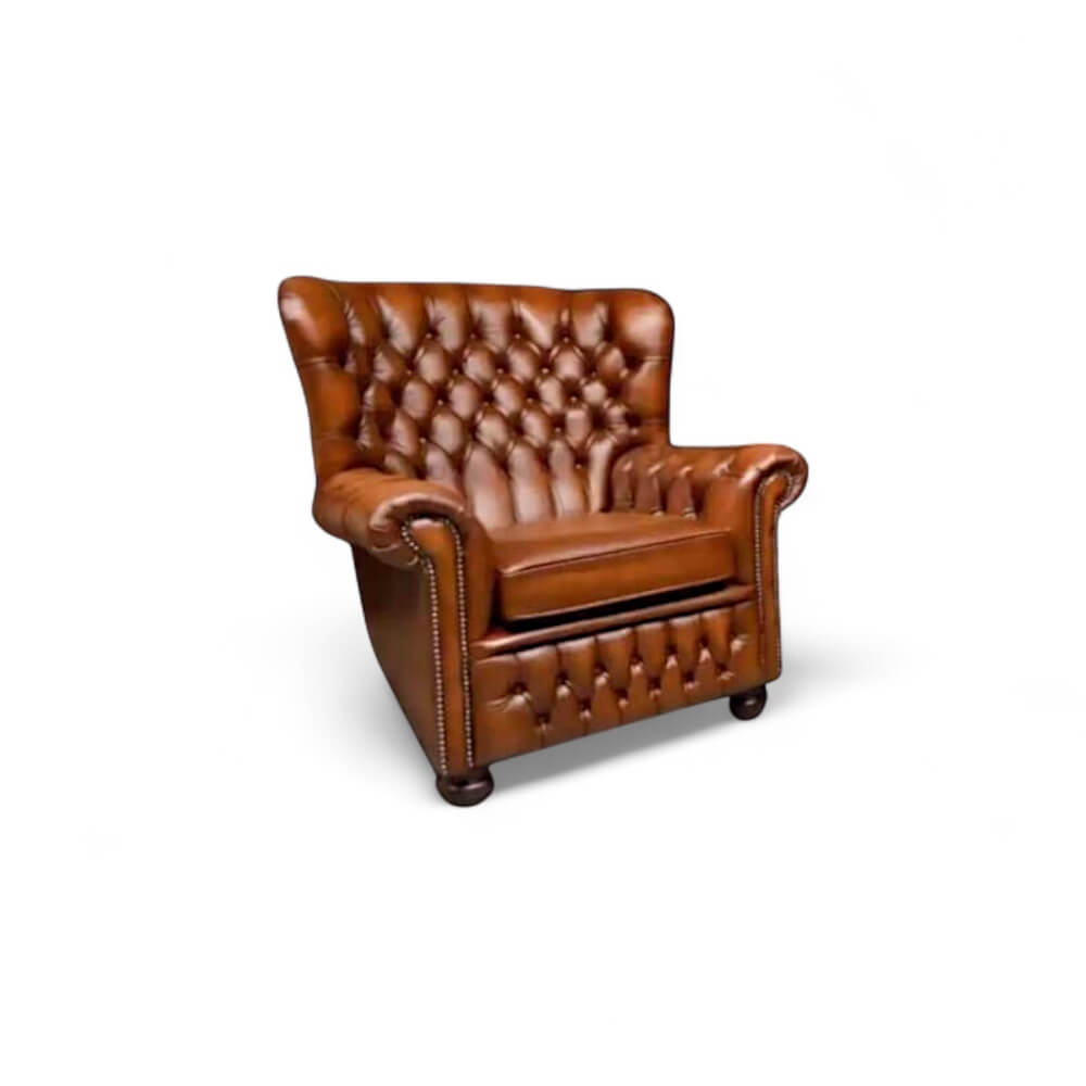Chesterfield Devon in Antique tan rundleder NR.1