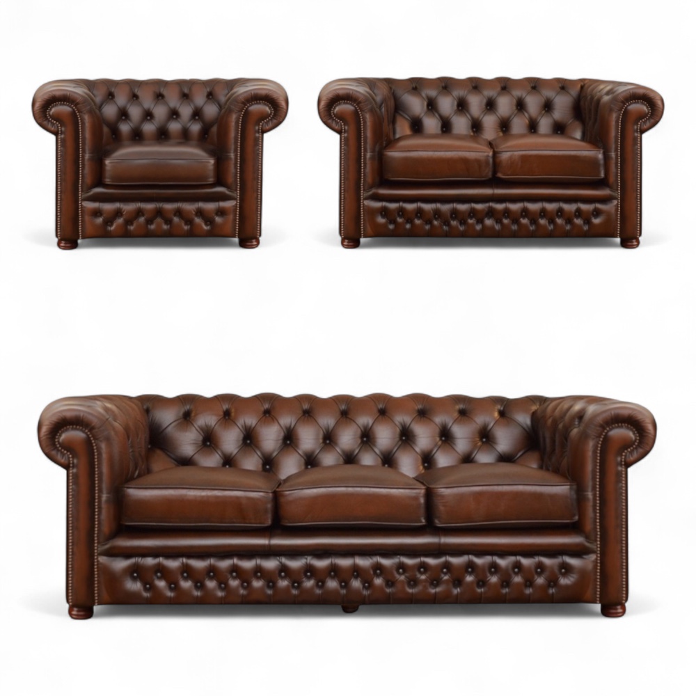 3 2 1 Chesterfield set Leeds Cushion custom made