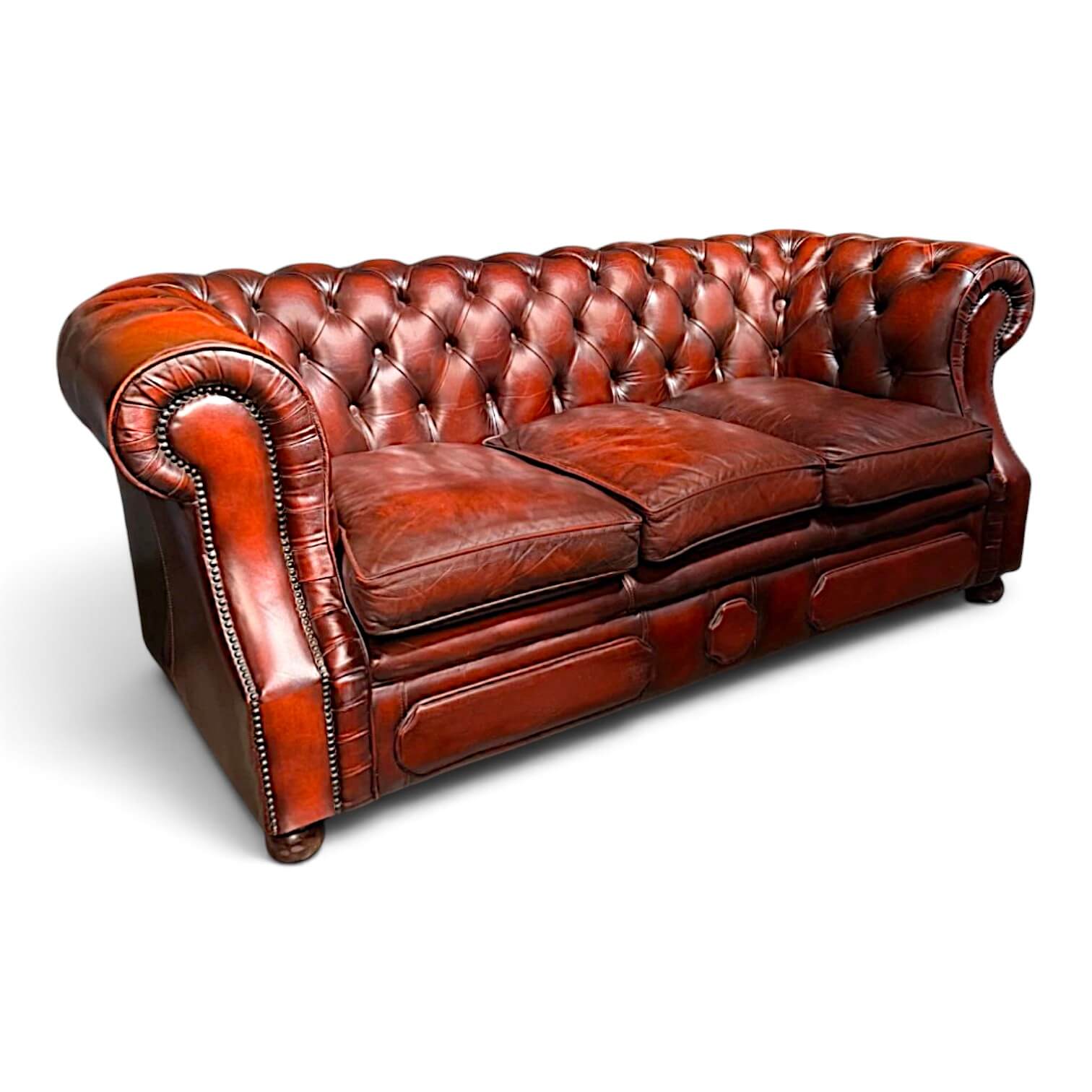 NR. 691 Chesterfield Dellbrook Vintage mahogany sofa