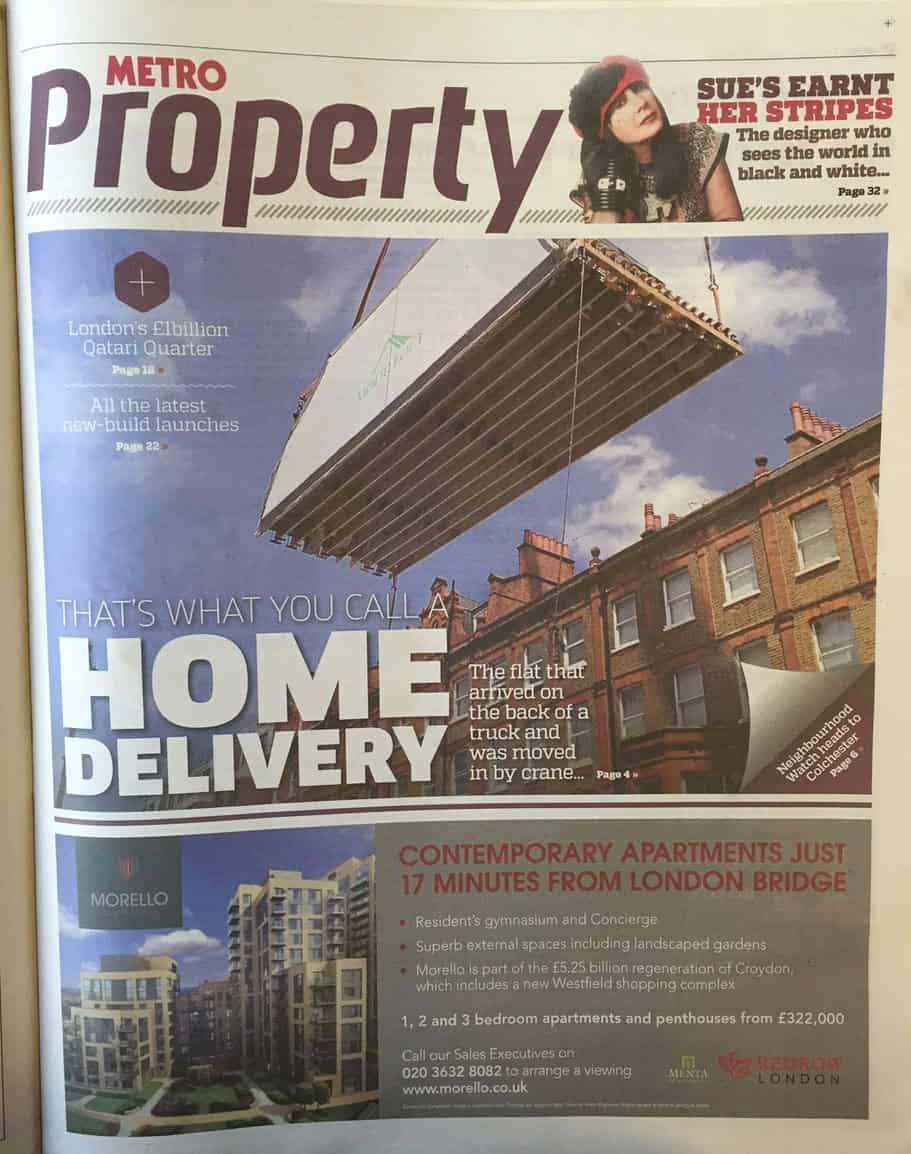 Moduloft featuring in Metro Property magazine.