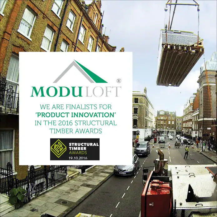 Moduloft are finalists for 'Product Innovation' in the 2016 Structural Timber Awards.