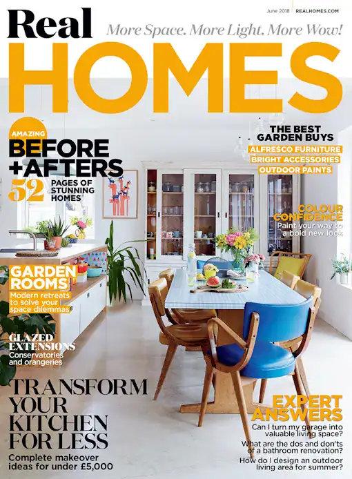 Front cover of Real Homes magazine.