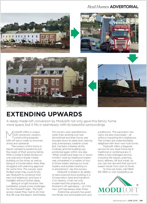 Moduloft article from Real Homes Magazine.