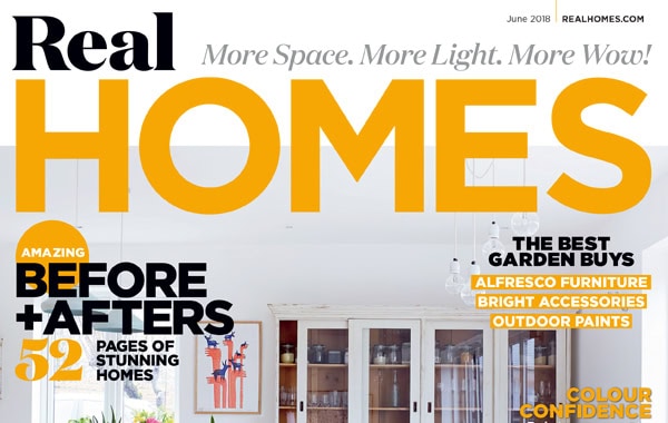 Real Homes June 2018 magazine front cover.