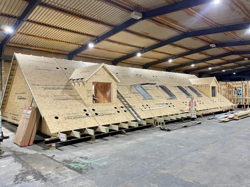 9. We externally insulate and OSB the external of the new loft.
