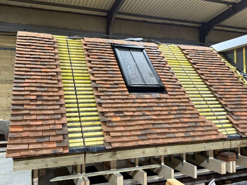 12. Roof and windows fitted ready to be sent to site.