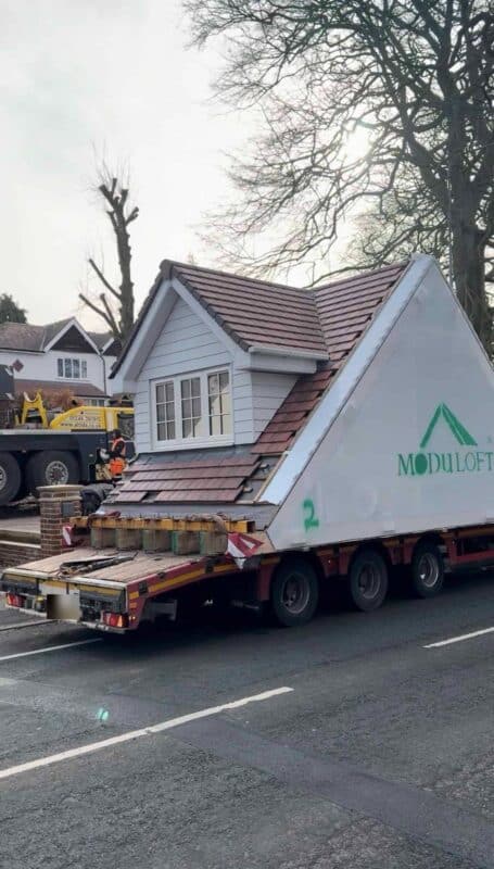14. Modules arrive on site ready to be lifted into place.