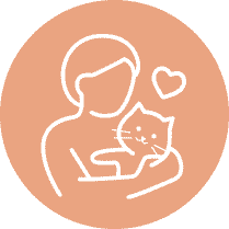 Raised in a clean, cageless, loving home environment, where they’re cuddled and cared for every day.