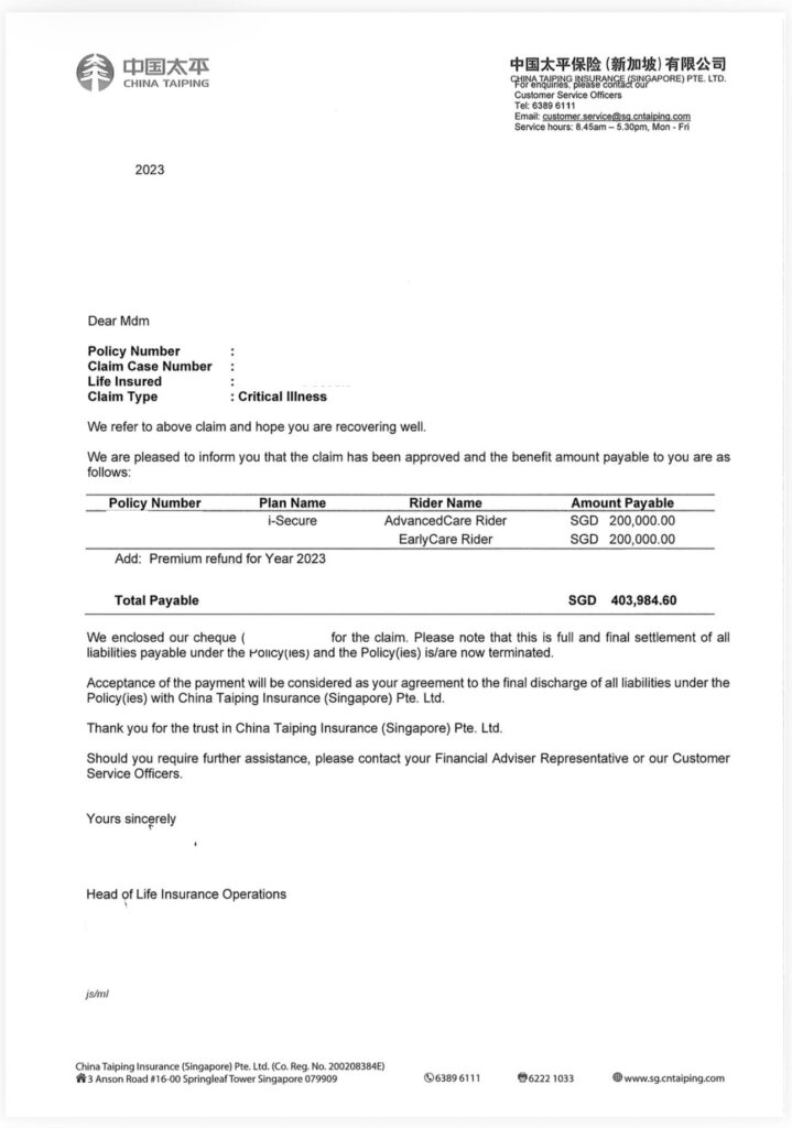 Ovarian Cancer Claim