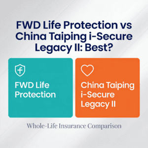Comparison of FWD Life Protection and China Taiping i-Secure Legacy II insurance plans for financial planning.