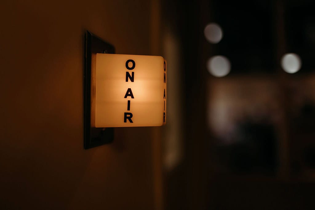 On Air Light for Moose FM radio studio