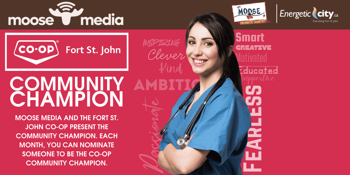 Nurse in blue scrubs with stethoscope smiling, healthcare professional photo, medical worker.