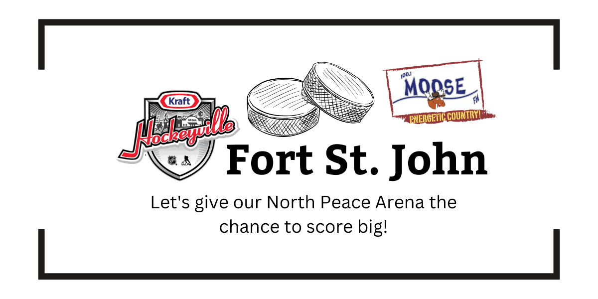 Traditional hockey puck sketch for MooseMedia in Fort St. John.
