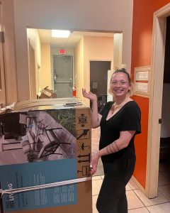 Large boxed outdoor furniture set for patio or garden, ready for delivery or setup.