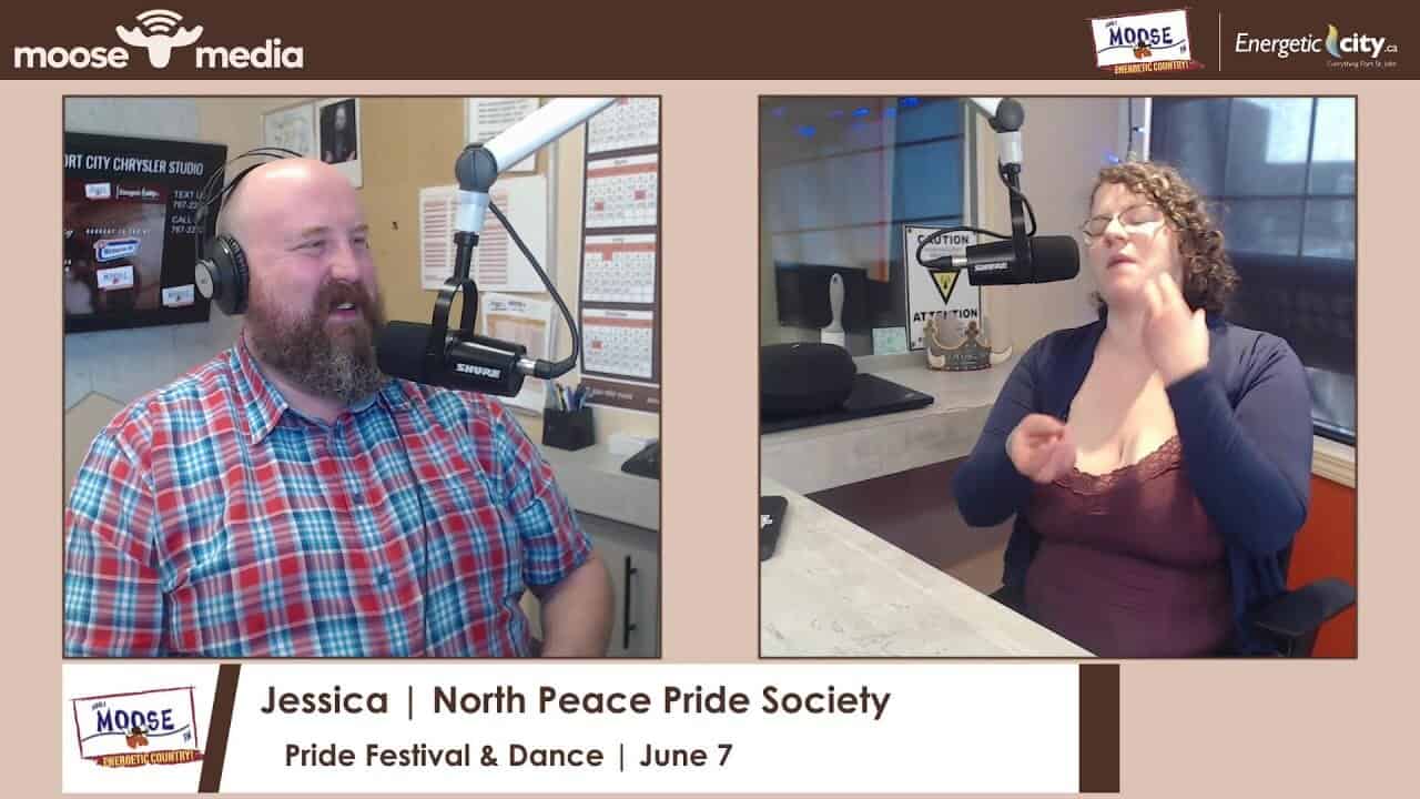 Engaging radio interview about North Peace Pride Society and Pride Festival.