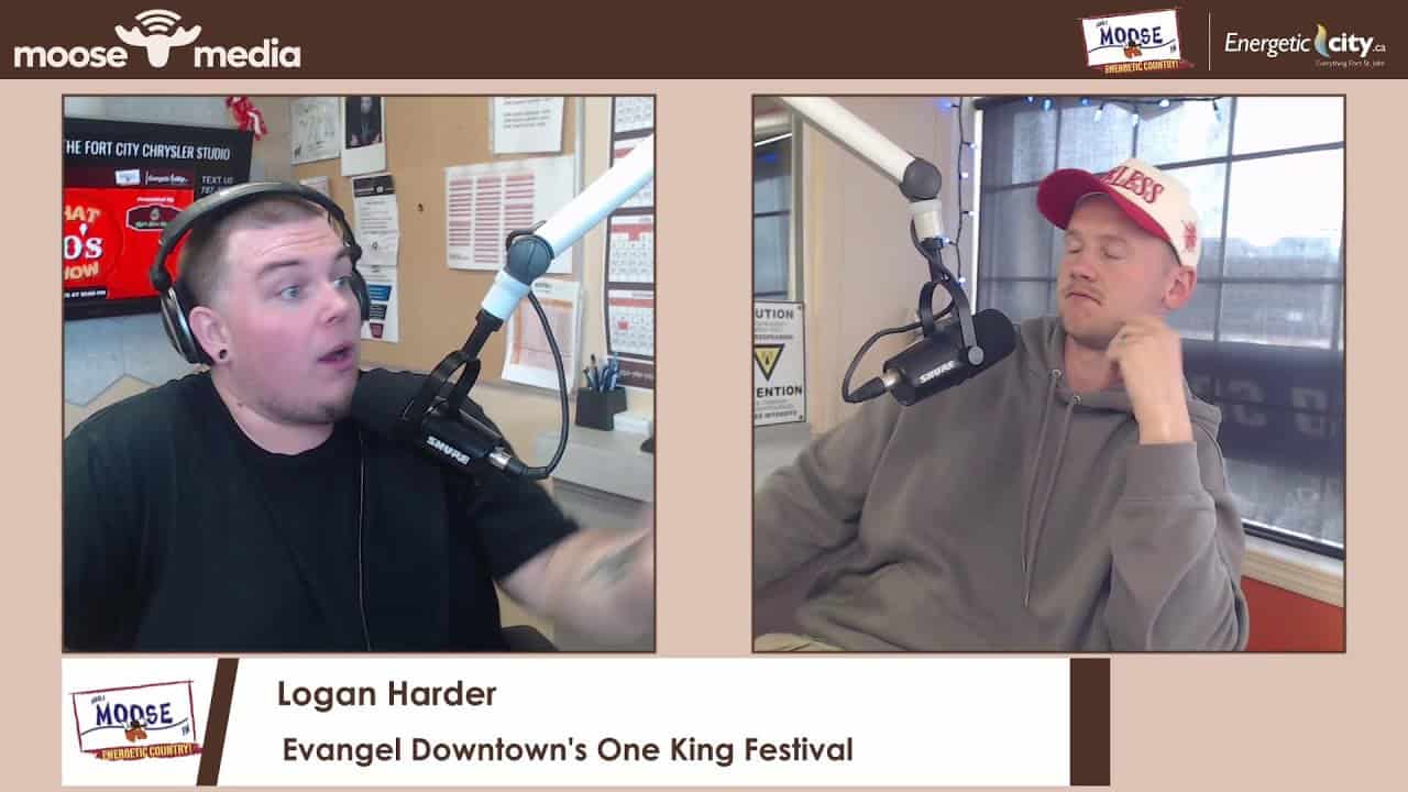 Microphone in recording studio during radio interview.