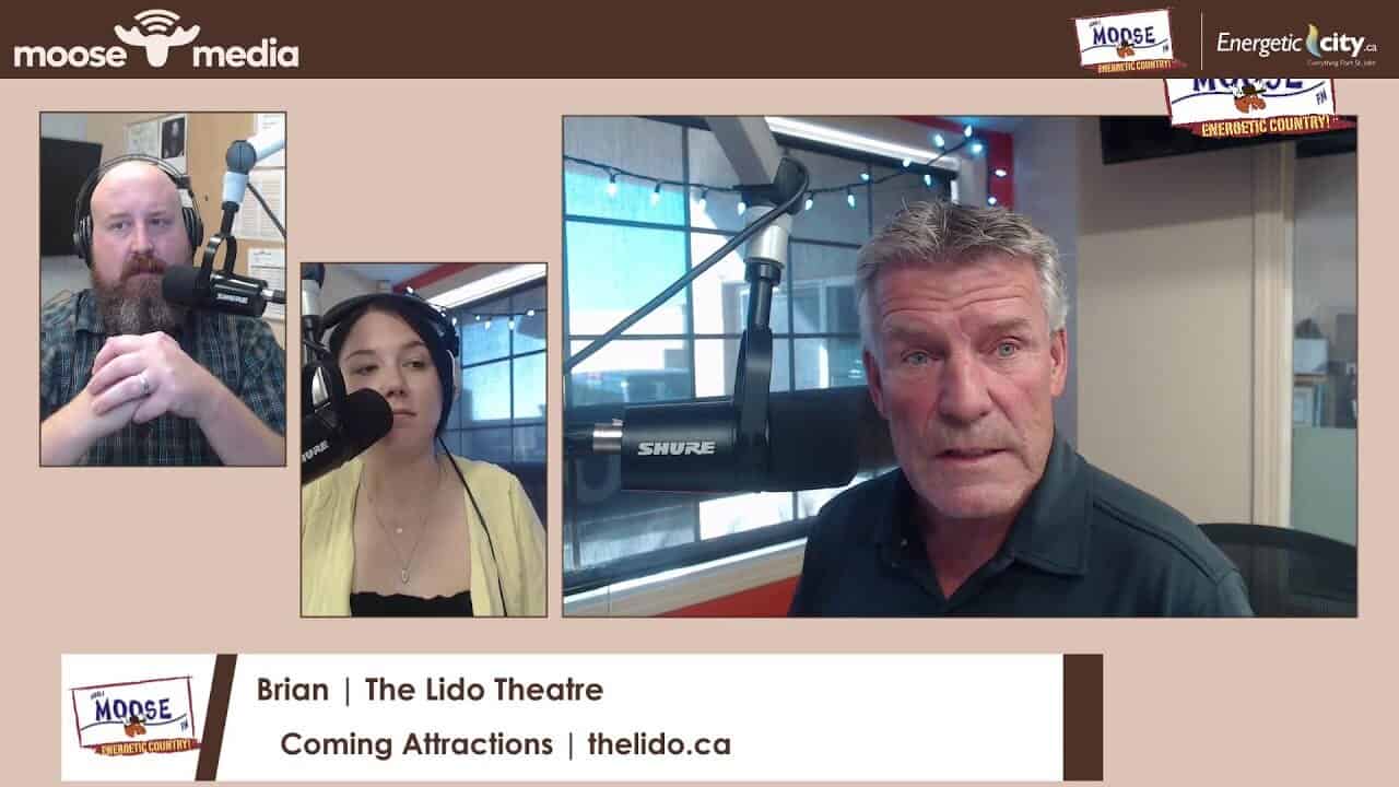 Professional radio interview with hosts at Moose Media FSJ in the studio.