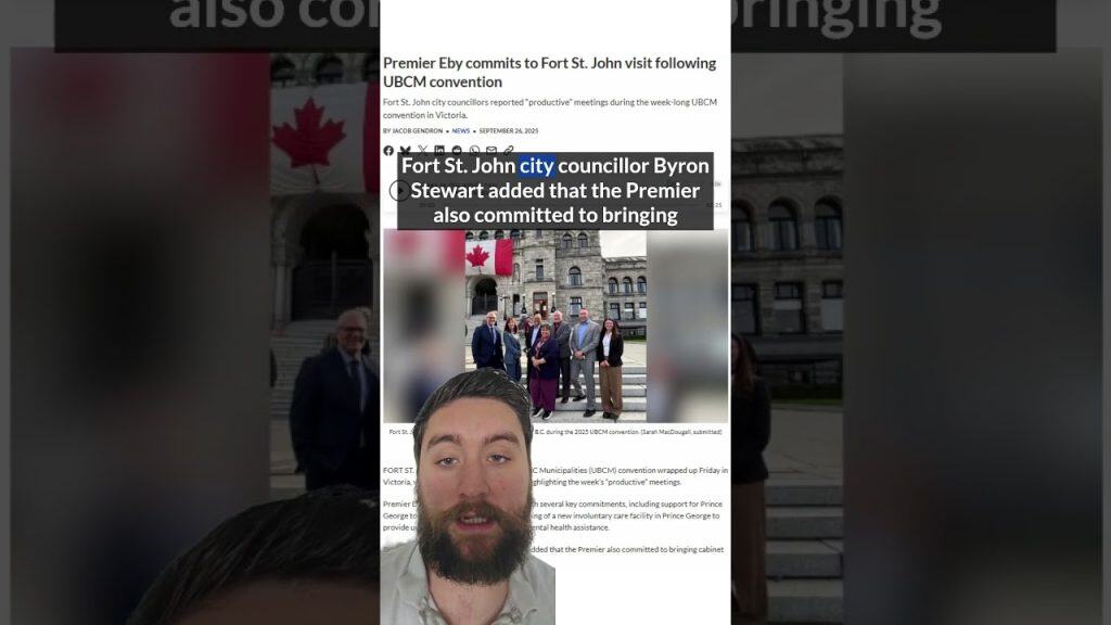 Premier Eby Commits to Fort St John Visit