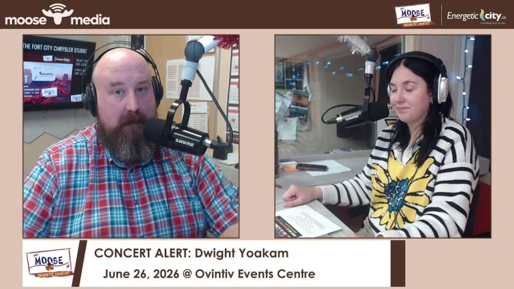 High-quality podcast interview with Dwight Yoakam at MooseMedia FSJ.