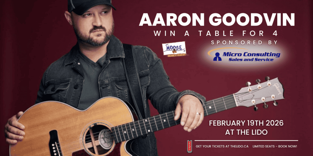 Aaron Goodvin – Win a table for 4 Sponsored by Micro Consulting Sales and Service!