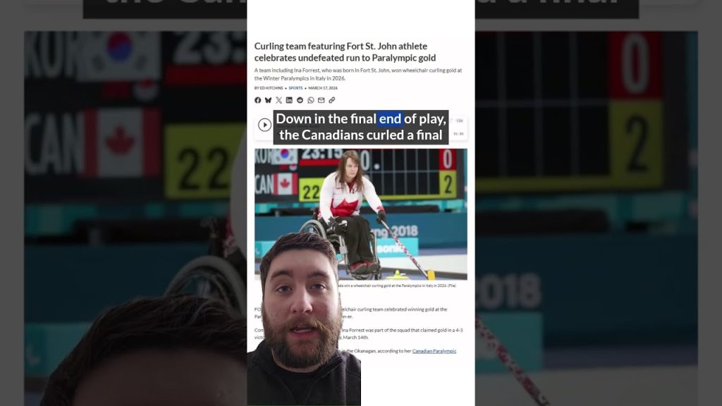 Fort St John Athlete Celebrates Paralympic Gold