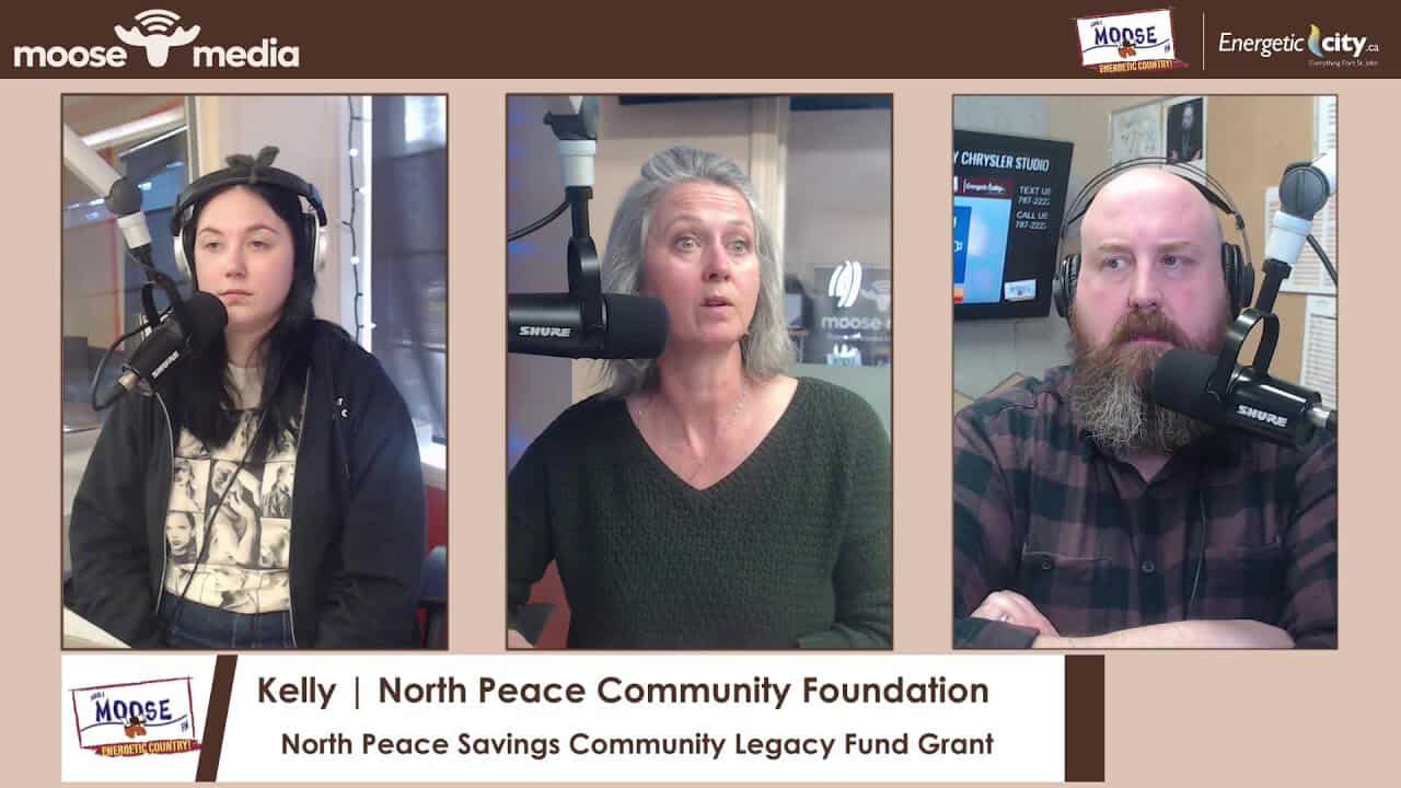 Community leaders discuss North Peace Community Foundation grant.