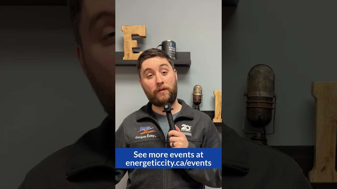 Man speaking at energy industry event in May 2026, MooseMedia FSJ.