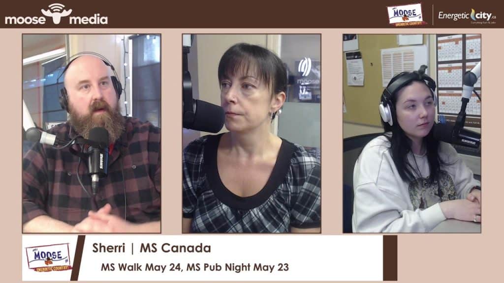 Panel discussion at MooseMedia for MS Walk & Pub Night event.