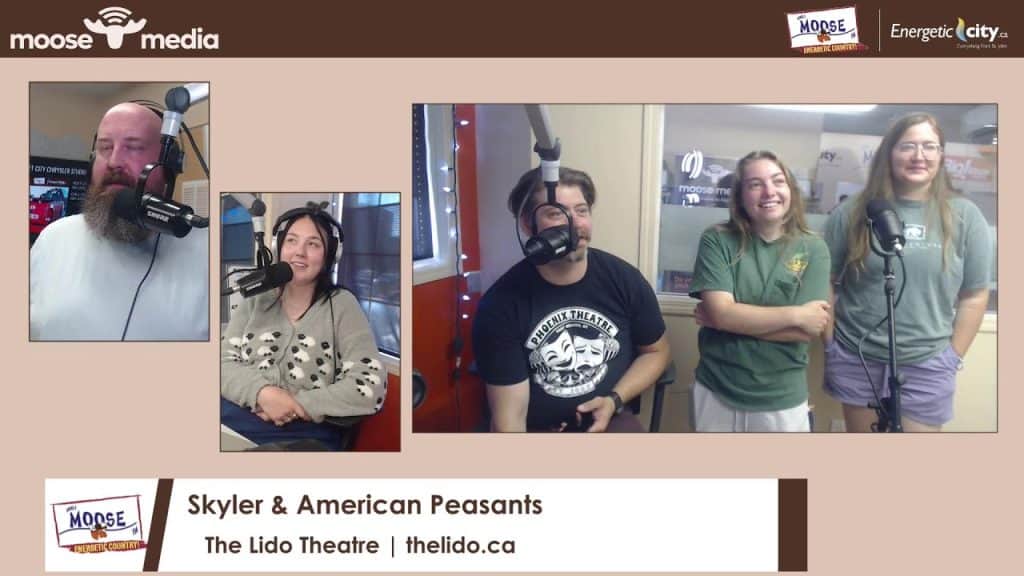 Skyler and American Peasants recording at MooseMedia studio for The Lido Theatre.