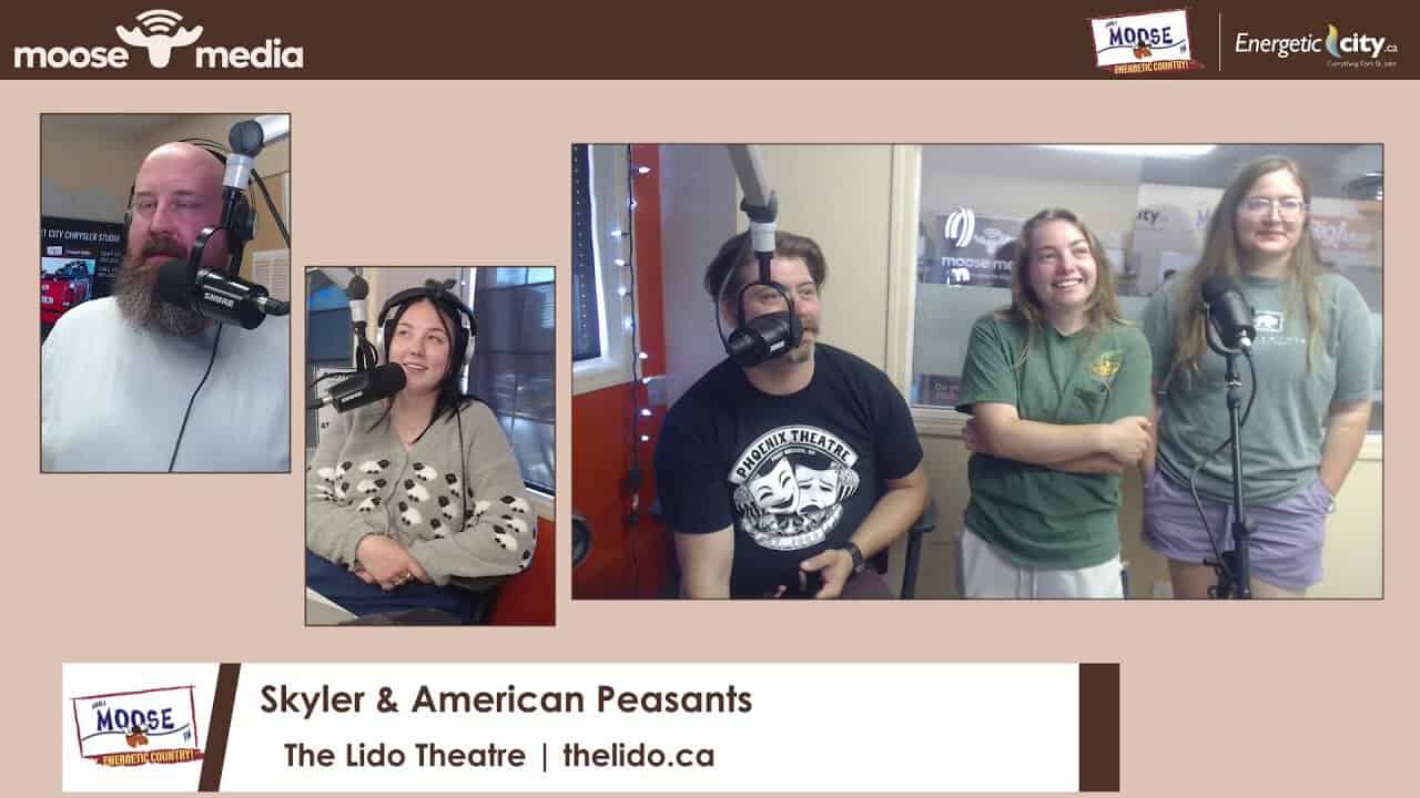 Skyler and American Peasants recording at MooseMedia studio for The Lido Theatre.