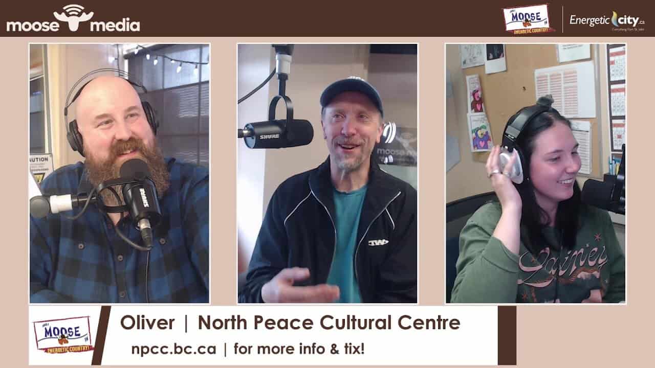 Oliver is visiting from the North Peace Cultural Cenre