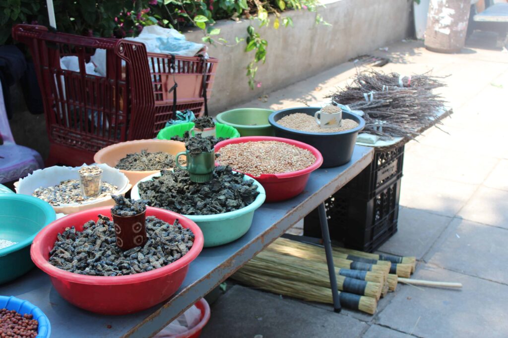 lækkerier på markedet - og ja, det er larver