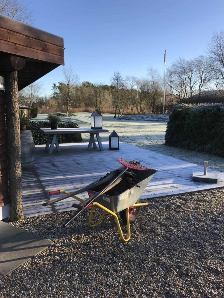 Søndag var udedag i haven!