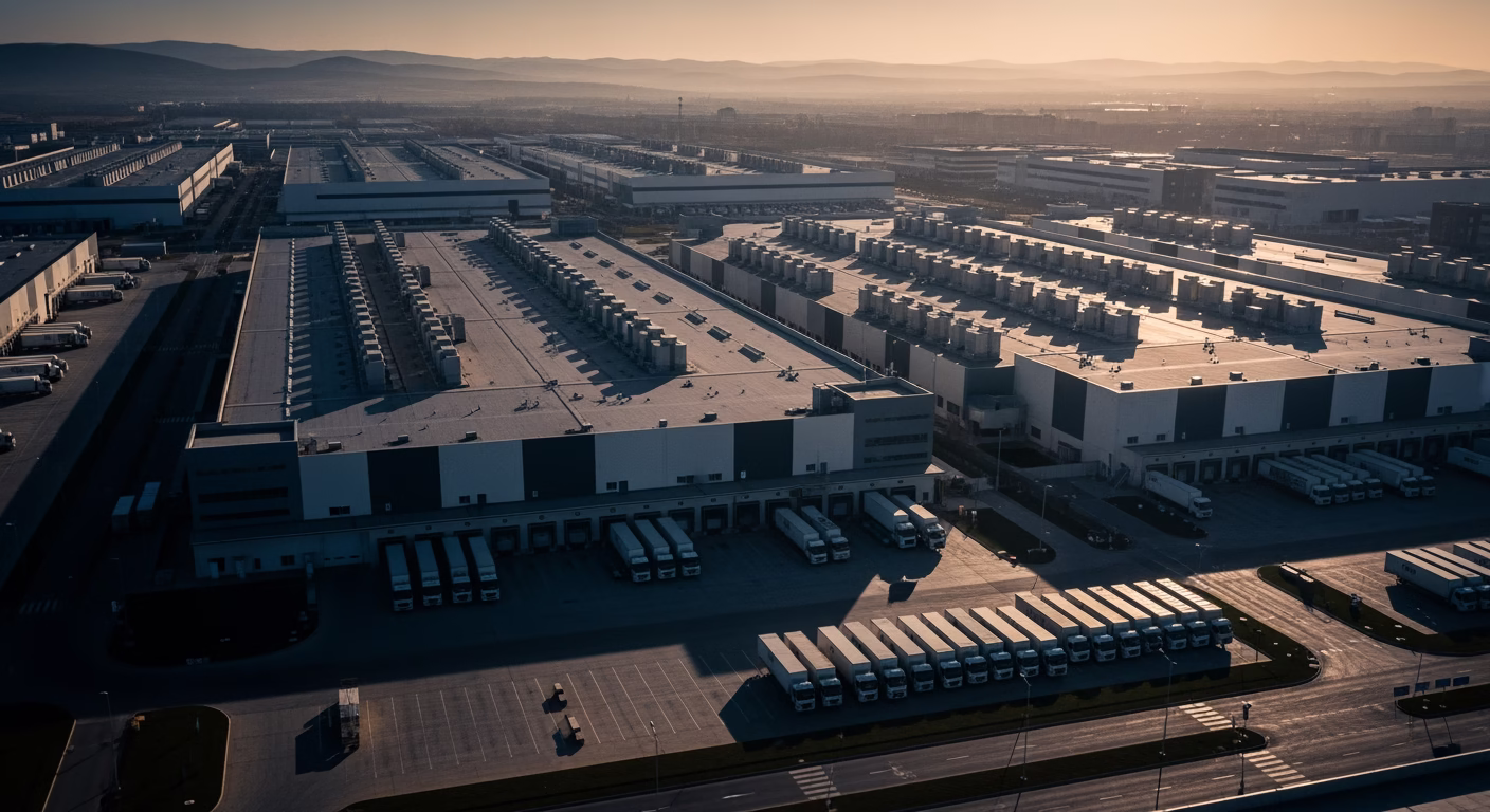 Apple stock analysis 2026 automated assembly line with robotic arms on devices
