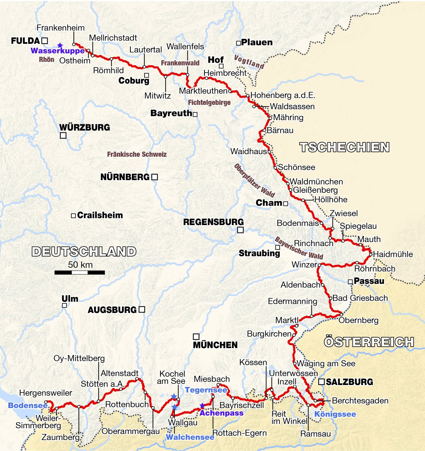 Motorroute Beieren Duitsland