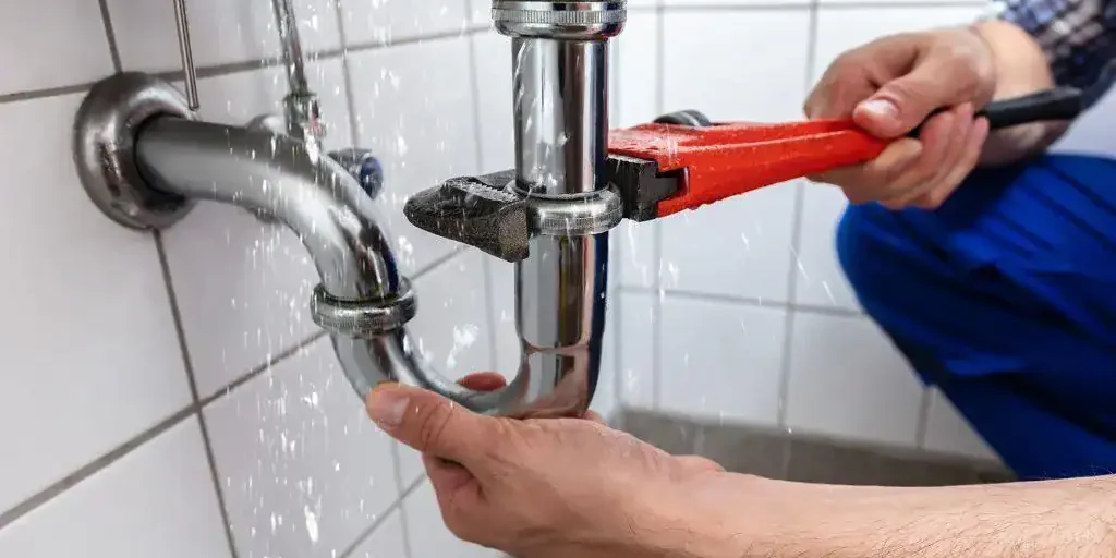 Emergency-Plumber-Repairing-Leaking-Burst-Bathroom-Sink-Pipe