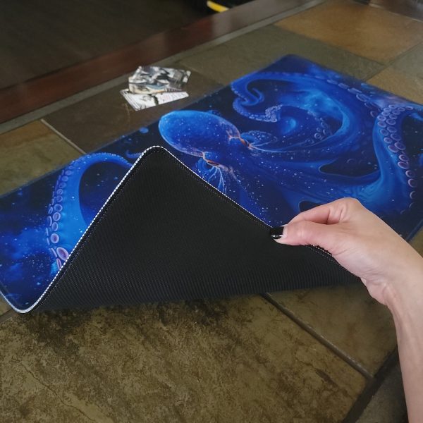 MTG Blue Playmat - The Cosmic Octopus In Deep Space