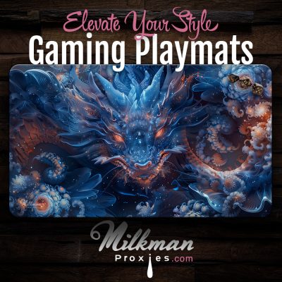 Cosmic Wolf Dragon MTG Playmat